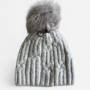 NWT Express Knit Beanie with Pom Pom